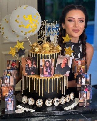 المذيعة رضوى الشربيني تحتفل في عيد ميلادها بإطلالة أنثوية ملفتة