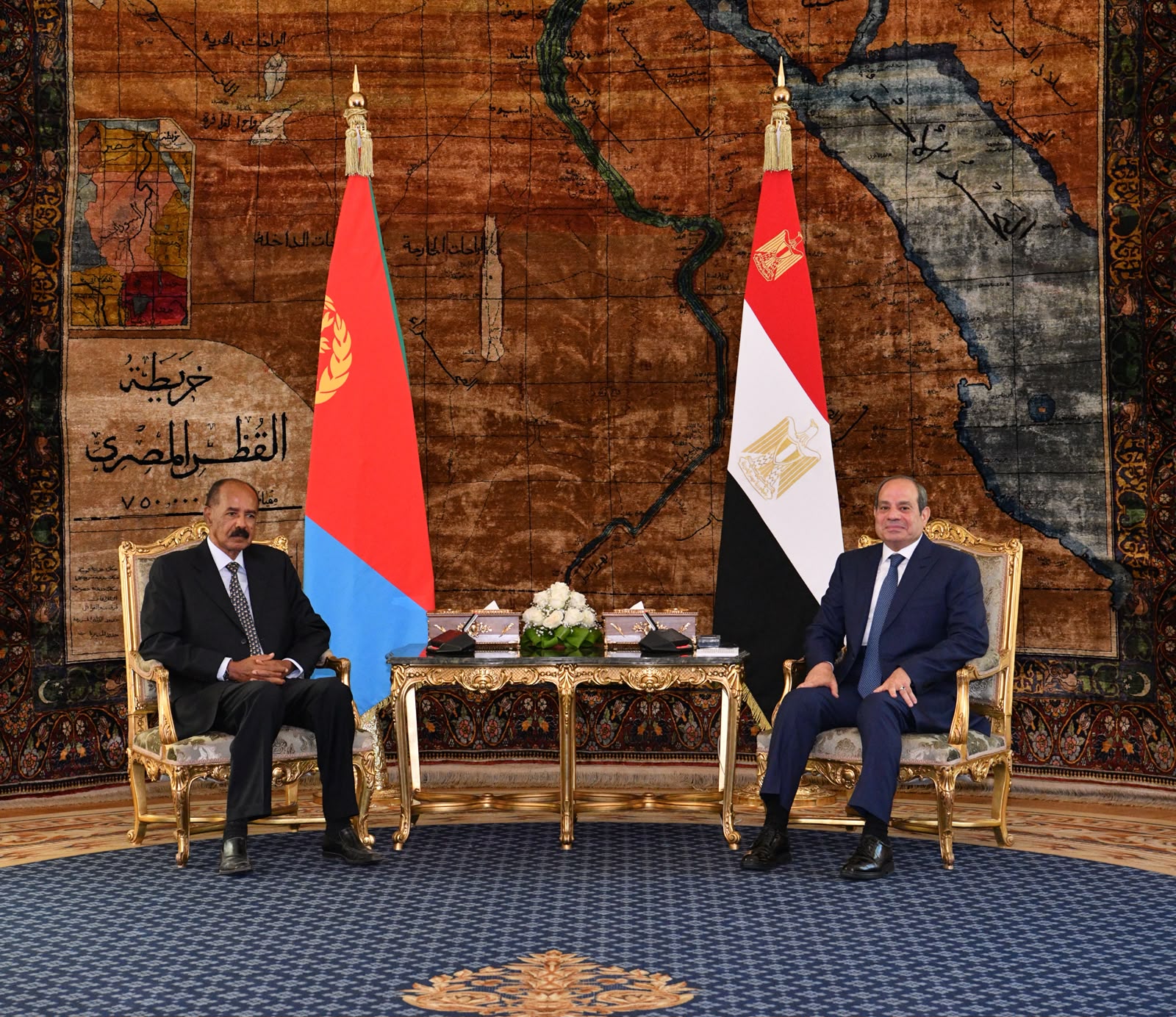 السيسي وأفورقي يبحثان أمن البحر الأحمر واستقرار القرن الأفريقي ويؤكدان على حوكمة إقليمية مشتركة