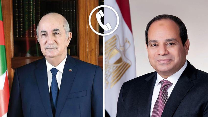 السيسي يؤكد تضامن مصر مع الجزائر في مواجهة الحرائق ويبحث مع تبون تطورات الأوضاع الإقليمية