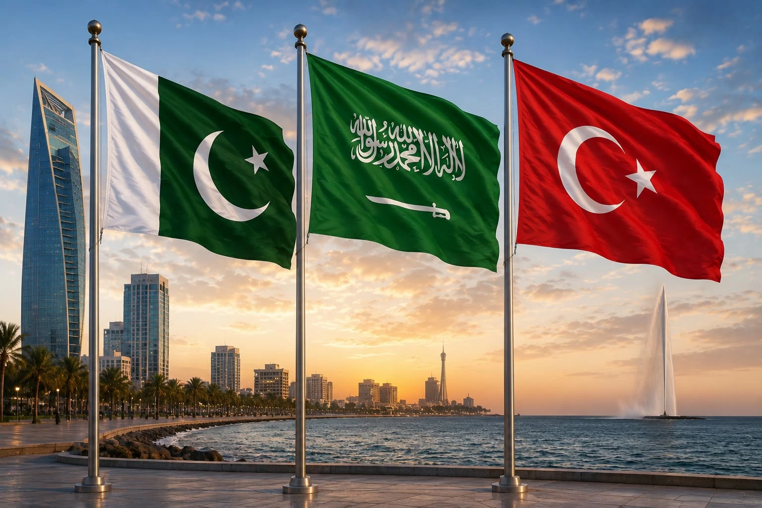 السعودية وتركيا وباكستان تتجه لتوقيع اتفاقية دفاع مشترك في جدة