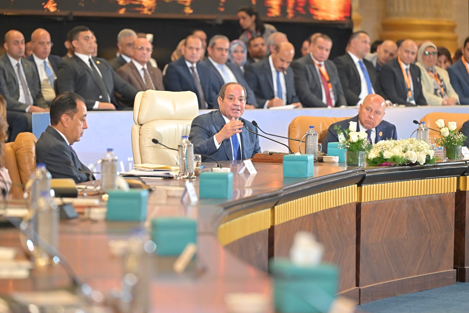 السيسي: احتياطي السلع الاستراتيجية يكفي 6 أشهر رغم اضطرابات الإمداد