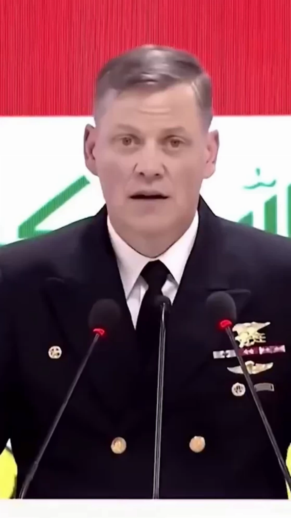 تحزّم للواوي بحزام سبع.. مثل عراقي يشعل مواقع التواصل بعد كلمة قائد التحالف في بغداد